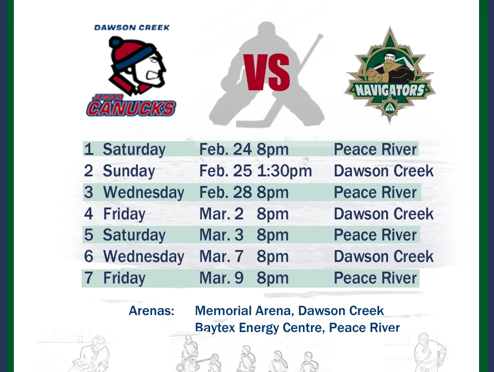 NWJHL Playoffs Round 2