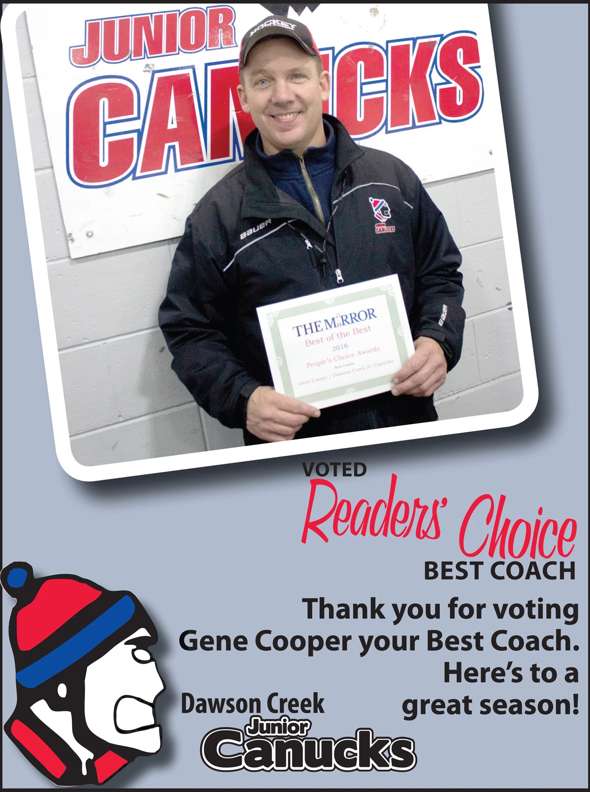 Congratulations, Coach!